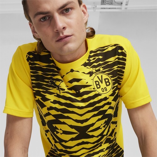 PUMA-Maillot d’avant-match à manches courtes Borussia Dortmund Homme-4