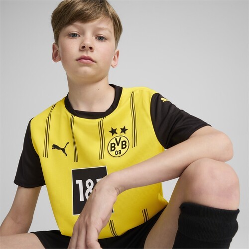 PUMA-Maillot Home 24/25 Borussia Dortmund Enfant et Adolescent-4