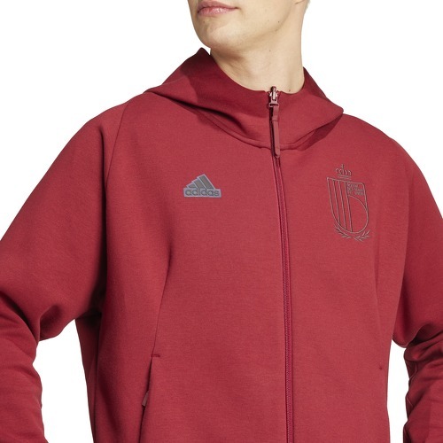 adidas Performance-Veste à capuche de voyage entièrement zippée Belgique-4