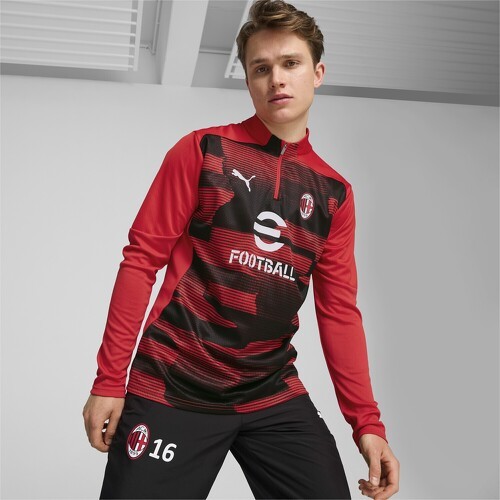 PUMA-Haut D'Avant Match À 1/4 Zip Ac Milan-2