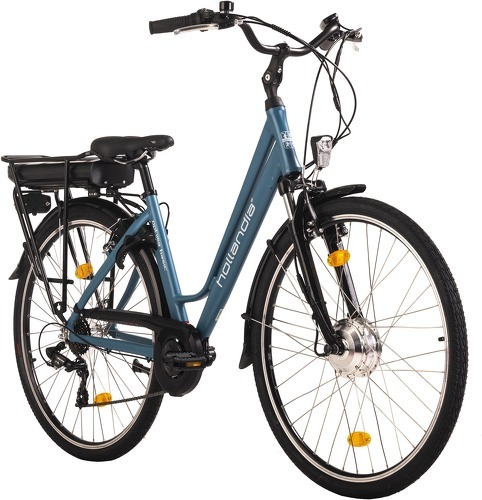 Hollandia-Vélo de ville électrique Femme 28'' Optima Basic Bleu 7 vitesses-image-1