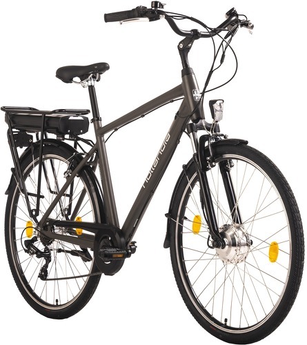 Hollandia-Vélo de ville électrique Homme 28'' Hollandia Zagon Gris 6 vitesses-image-1