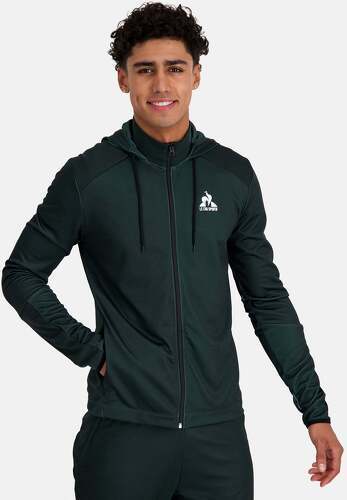 LE COQ SPORTIF-TRAINING SP FZ HOODY N1 M SCARAB/BLACK-image-1