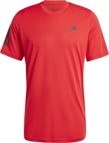 adidas Performance-T-shirt Club 3 Stripes Better Scarlet-image-1
