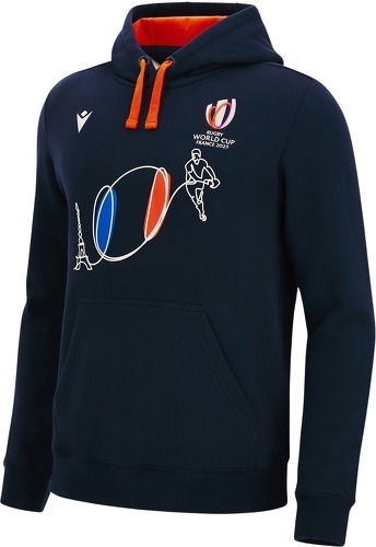 MACRON-Sweat a Capuche Macron Adulte France Rugby World Cup 2023 Officiel-0