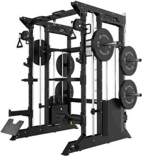 Titanium Strength-Multipower - Machine Smith avec Double Poulie + Pile de Poids de 200 kg Inclus B200 V3-0