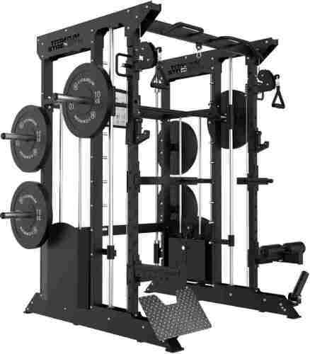 Titanium Strength-Multipower - Machine Smith avec Double Poulie + Pile de Poids de 200 kg Inclus B200 V3-3