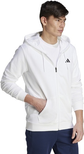 adidas Performance-Veste à capuche de tennis entièrement zippée Club Teamwear  -2