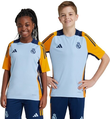 adidas-Maillot d'entraînement enfant Real Madrid 2024/25-2