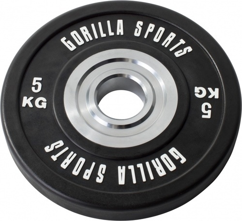 GORILLA SPORTS-Disques Bumpers en caoutchouc renforcé Pros de 5 kg à 25 kg-image-1