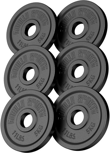 GORILLA SPORTS-Disques Olympiques En Fonte 50/51 Mm-0