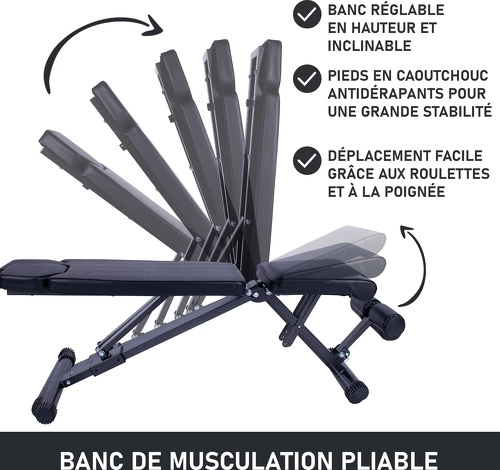 GORILLA SPORTS-Gorilla Sports® Banc de musculation-2