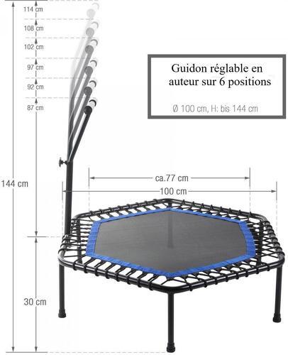 GORILLA SPORTS-Trampoline de Fitness / Gymnastique avec guidon réglable-3