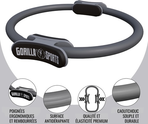GORILLA SPORTS-Anneau De Pilates De 36 Cm - 3 Coloris - Fitness circle de pilates-2