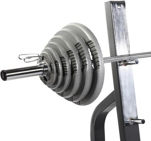 GORILLA SPORTS-Banc de musculation renforcé avec support et set d'haltère olympique 130 kg-2