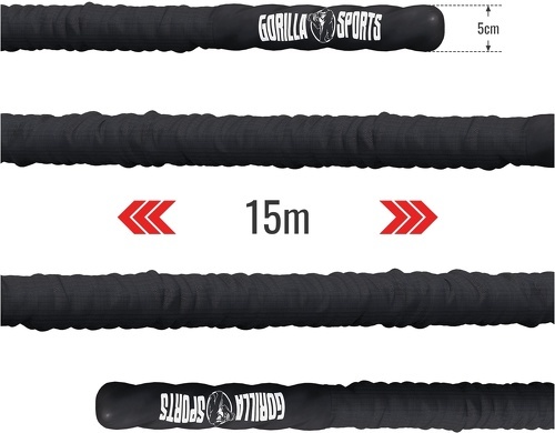 GORILLA SPORTS-Corde ondulatoire | BATTLE ROPE | 6 variantes-4