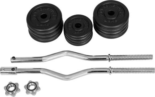 Gyronetics-Gyronetics E-Series Curl-set poids en fonte 30 kg GN019-2