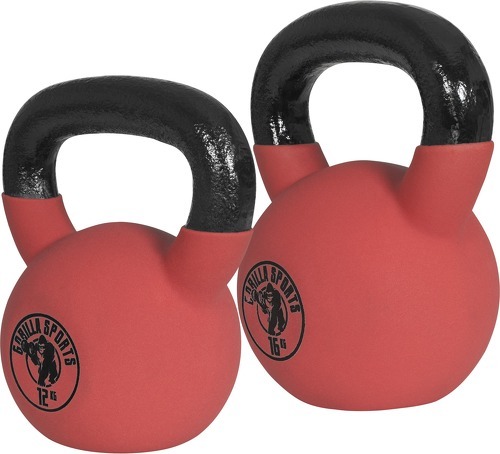 GORILLA SPORTS-Lot 12kg et 16kg - Kettlebell-0