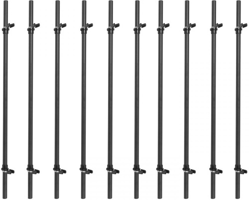 GORILLA SPORTS-Lot de 10 Barres d'aérobic légères de 130 cm - 30 mm de diamètre-0