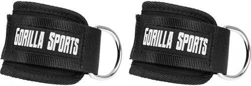 GORILLA SPORTS-Paire de sangles de tirage rembourrées pour cheville ou poignet -  2 sangles Nylon avec fermetures velcro-0