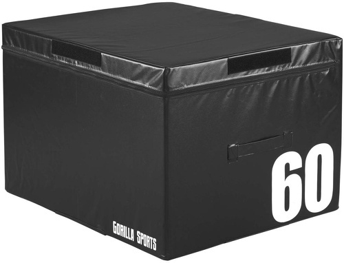 GORILLA SPORTS-Plyoboxs noires en mousse - De 15 à 60 cm de haut-0