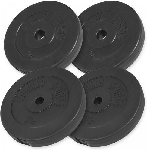 GORILLA SPORTS-Set d'haltères de 60 KG (avec disques plastique)-3