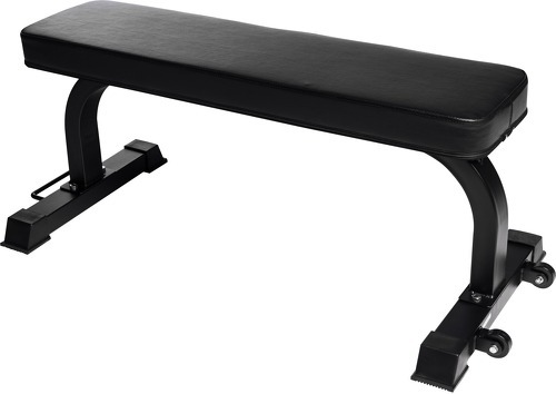 GORILLA SPORTS-Banc Plat Noir à Roulettes Gorilla Sports-image-1