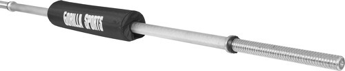 GORILLA SPORTS-Barre longue de 170cm avec bague de serrage, diamètre 30mm avec coussin de protection-image-1
