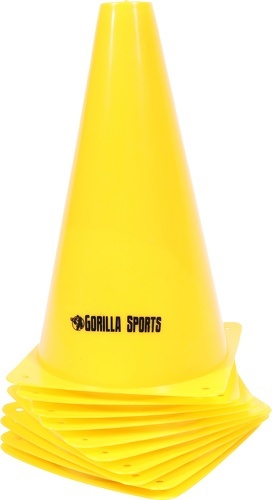 GORILLA SPORTS-Lot de 10 cônes d'entraînement - 3 hauteurs au choix : 17 cm - 23 cm - 30 cm-2