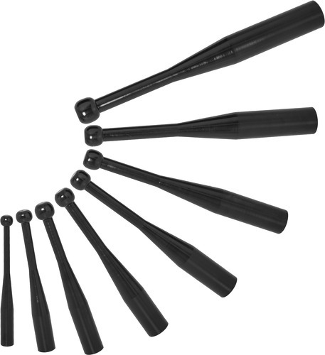 GORILLA SPORTS-Lot de 8 indian clubbbells en fonte de 2kg à 20kg (poids total 77kg)-0