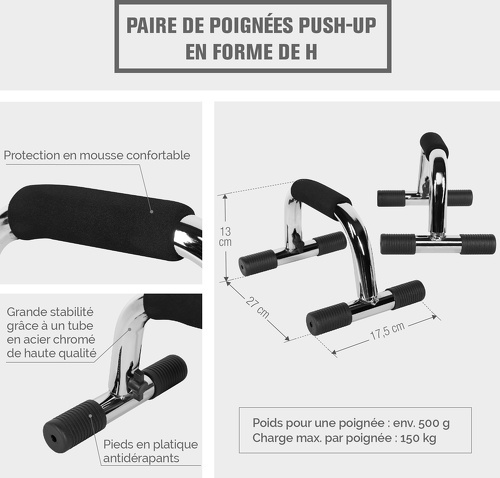 GORILLA SPORTS-Push up stand bar - Poignée en mousse-2