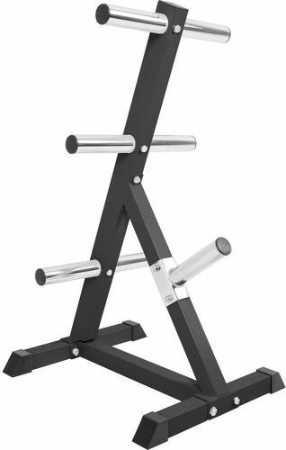 GORILLA SPORTS-Rack de rangement pour poids Olympiques 4 niveaux 50/51mm noir-1