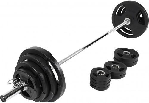 GORILLA SPORTS-Set d'haltère long Olympique de 130 kg - Pour haltérophilie-0