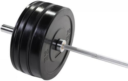 GORILLA SPORTS-Set d'haltère Olympique semi-pro avec disques Bumper 140 kg-2