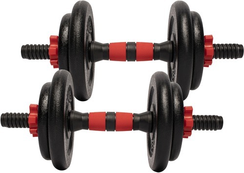 GORILLA SPORTS-Sets D'Haltères 15 ou 25kg avec Disques Fonte 25 mm-1