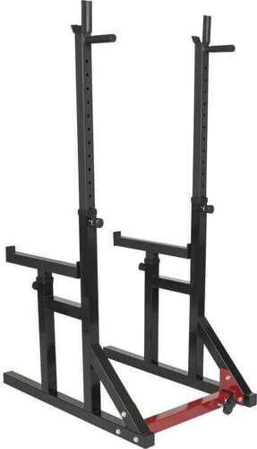 GORILLA SPORTS-Squat rack avec barre longue 170cm (30mm) et 30kg de poids 31mm-4