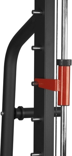 GORILLA SPORTS-Station Power rack - station de musculation pour squats et développé-couché - Barre guidée-4