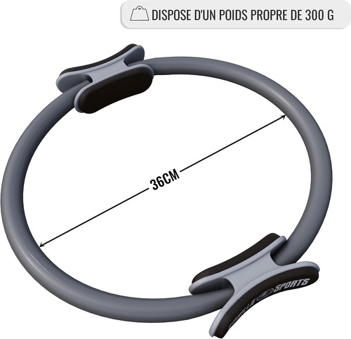 GORILLA SPORTS-Anneau De Pilates De 36 Cm - 3 Coloris - Fitness circle de pilates-1