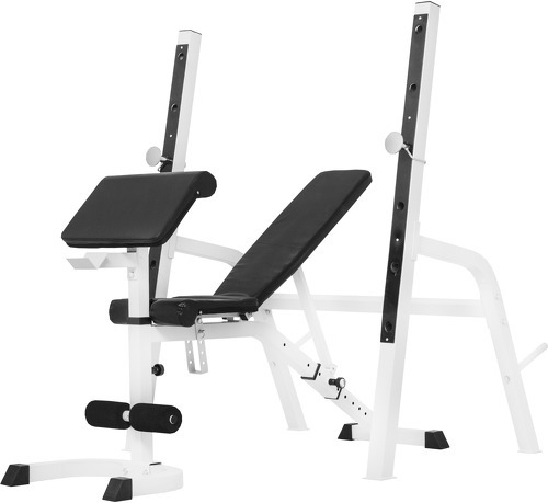 GORILLA SPORTS-Banc de musculation avec repose-barre séparé-0