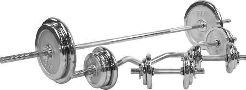 GORILLA SPORTS-Universel Gs005 + Set D'Haltères Chromés De 108 Kg - Banc de musculation-3