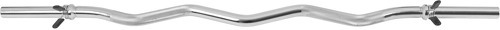 GORILLA SPORTS-Barre Curl SZ chromée avec stop disques - 120cm-image-1