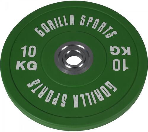 GORILLA SPORTS-Bumpers 10kg caoutchouc renforcé - Disques-0