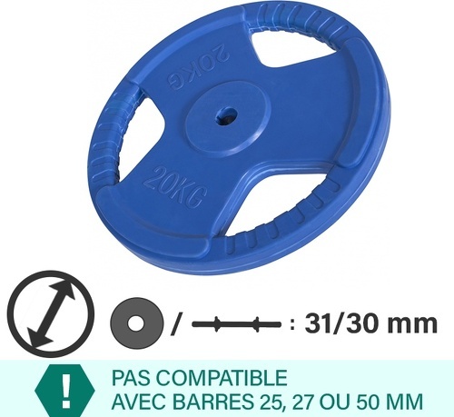 GORILLA SPORTS-Disques 31mm de 10kg-1