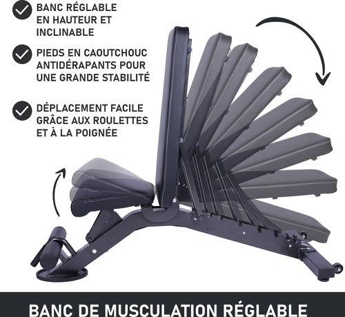 GORILLA SPORTS-Banc de musculation réglable et inclinable-2