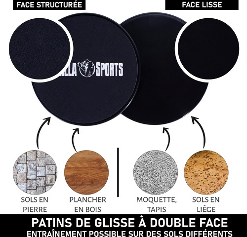 GORILLA SPORTS-Gorilla Sports Disques glisseurs à double face-3