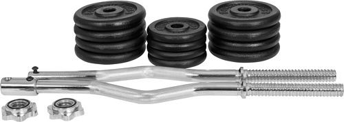 Gyronetics-Gyronetics E-Series Curl-set poids en fonte 30 kg GN019-1