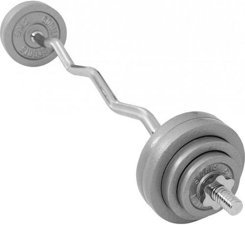 GORILLA SPORTS-Set d'haltère barre Curl en fonte 35 KG-1