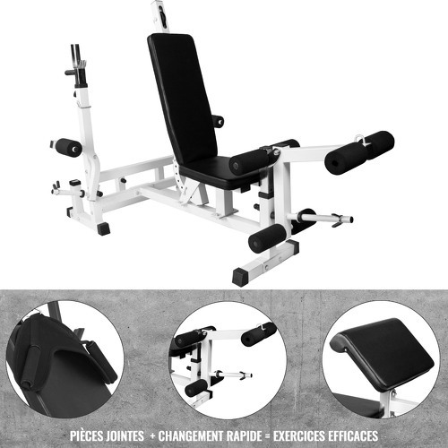 GORILLA SPORTS-Banc de musculation universel avec support pour haltères-3