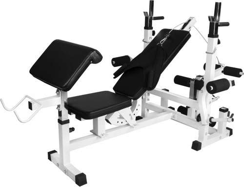 GORILLA SPORTS-Banc de musculation universel complet (banc + poulie)-2