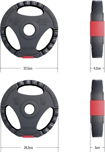 GORILLA SPORTS-50/51 Mm 1,25 Kg15 Kg - Disques-1